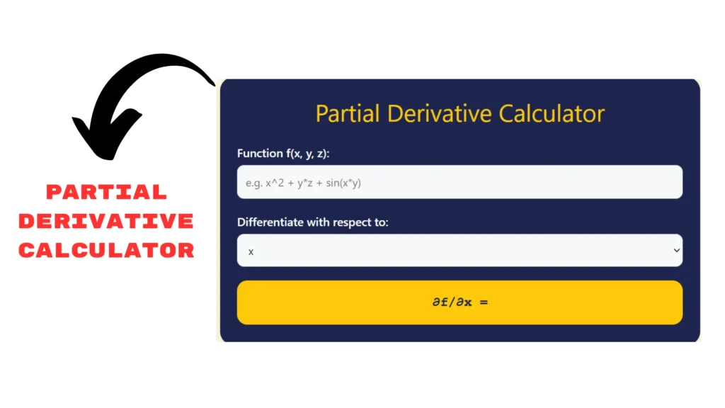 partial derivative calculator