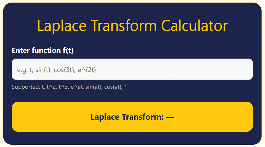 laplace transform calculator
