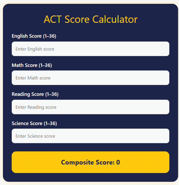 act score calculator
