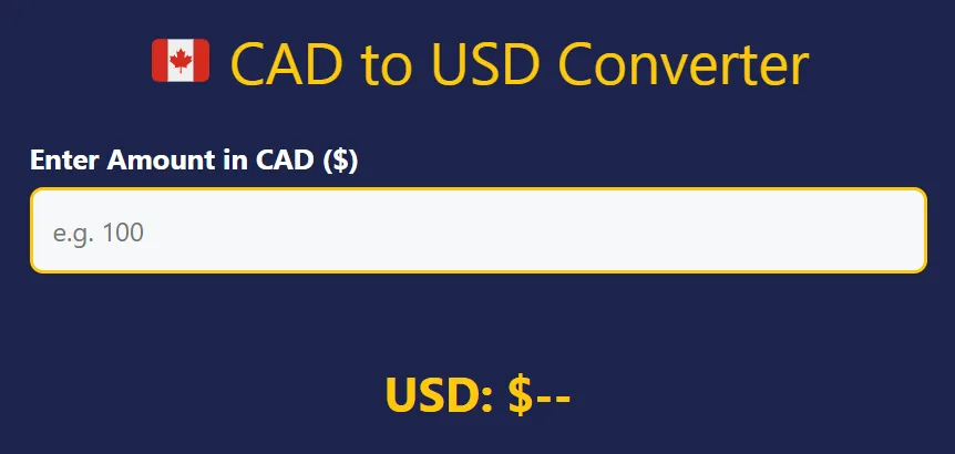 cad to usd