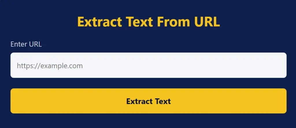 Extract Text From URL