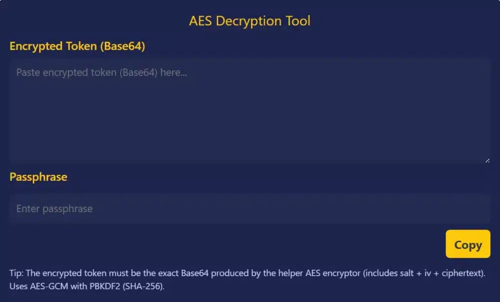 AES Decryption