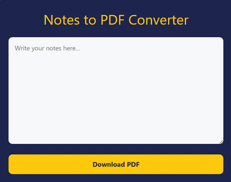 notes to pdf