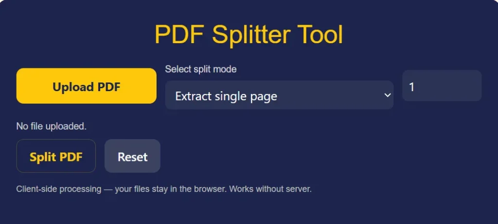 PDF Splitter