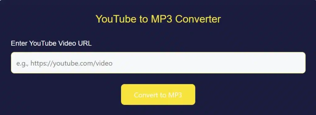 YouTube to MP3 Converter 