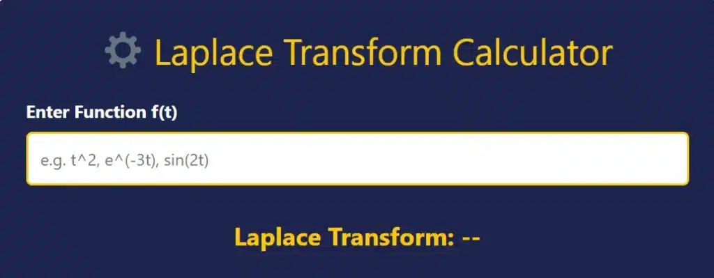 Laplace Calculator