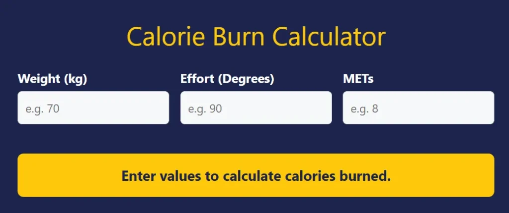 calorie calculator